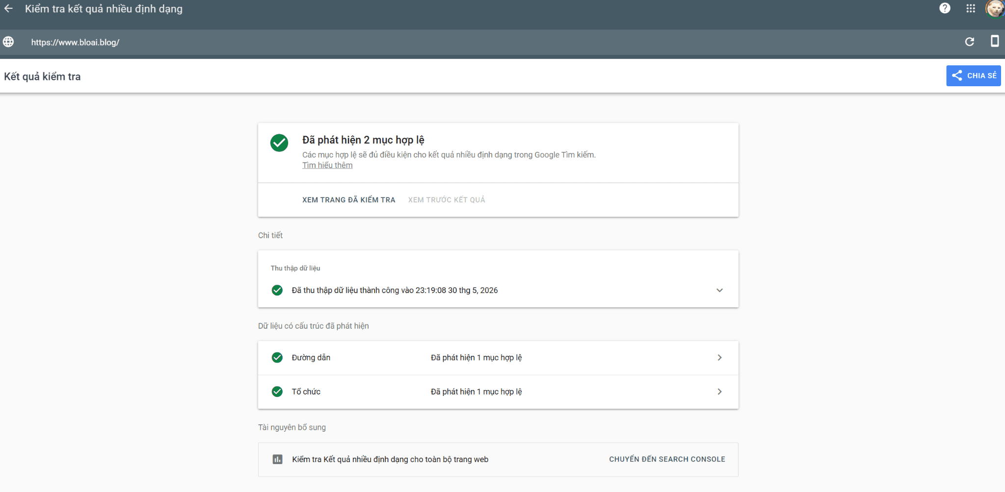 PageSpeed Insights desktop report for Bloai