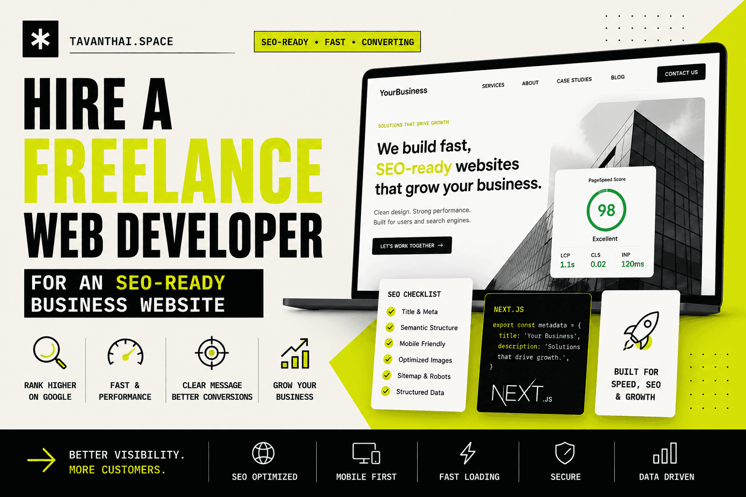 Hire a Freelance Web Developer for an SEO-Ready Business Website